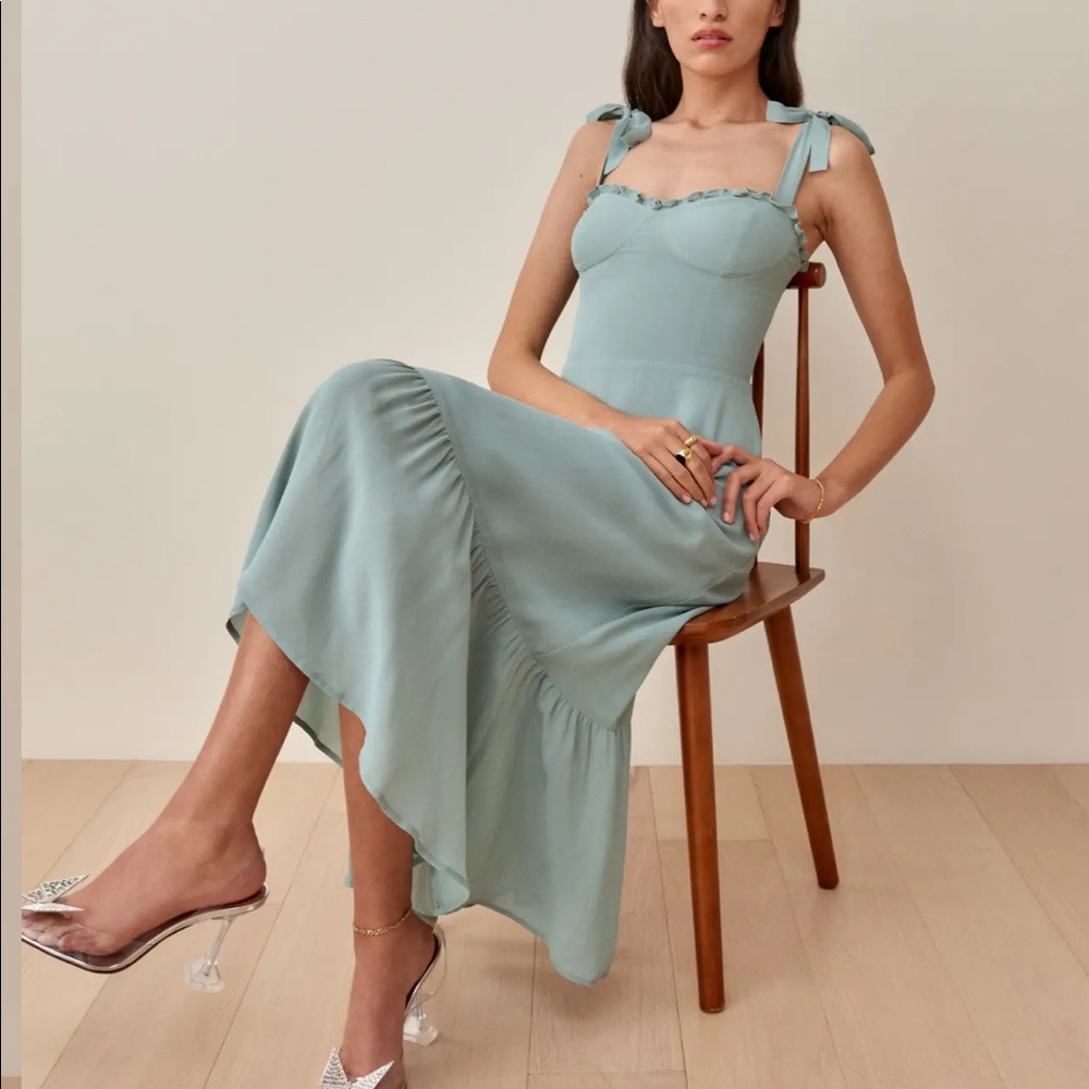 Reformation Nikita Dress Celadon
